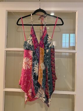 Urban Outfitters Boho Halter Handkerchief Top- Small